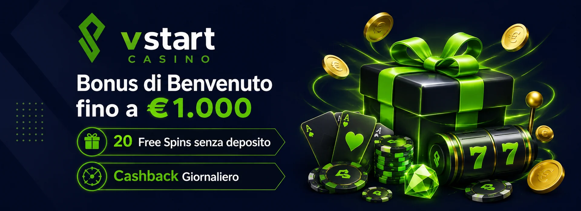 Fino a €1.000 + 20 giri gratis